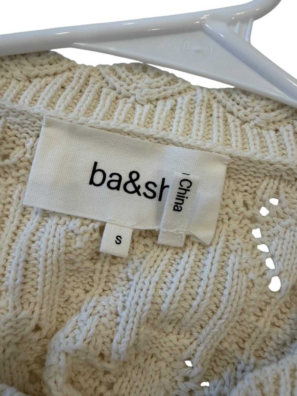 ba&sh Jump Cardigan in Ecru Size S - Picture 6 of 8
